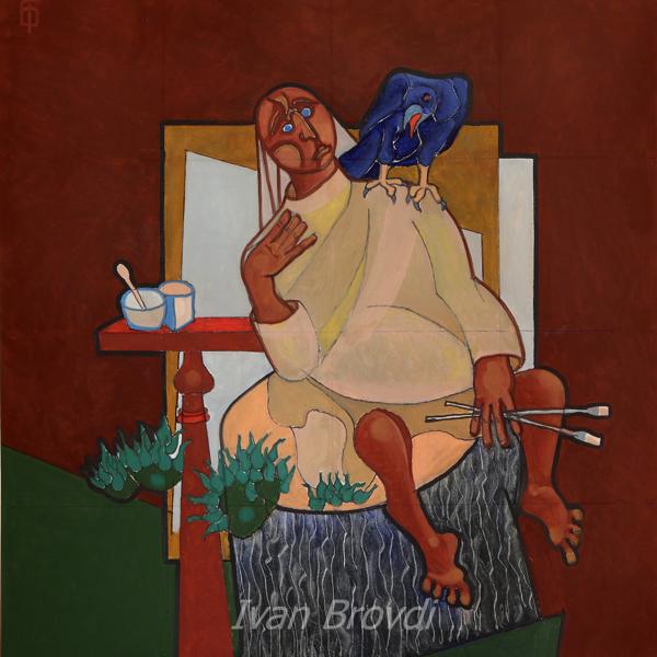 Наша бесіда. 2010. Полотно, олія. 100х100. Our native tongue. 2010. Canvas, oil.