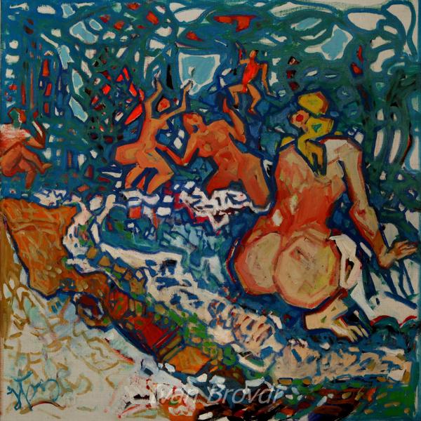 Купання в морі 2010 90х90