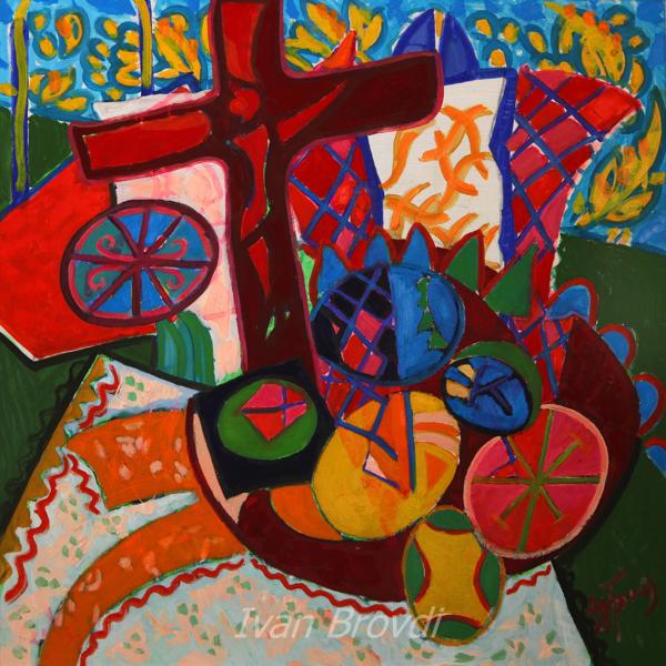 Христос воскрес. 2012. Полотно, олія. 80х80. Christ is risen. 2012. Canvas, oil.