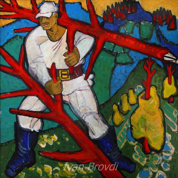 Страпачки. 2010. Полотно, олія. 100х100. Strapachki. 2010. Canvas, oil