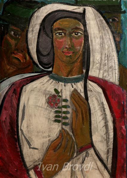 Наречена. 1960-ті. Полотно, олія. 80х60. Bride. 1960s. Canvas, oil.