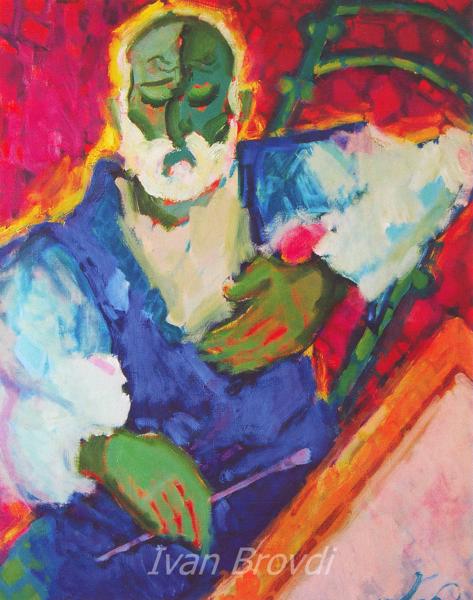 Портрет художника. 2011. Полотно, олія. 100x80. Portrait of the artist. 2011. Canvas, oil.