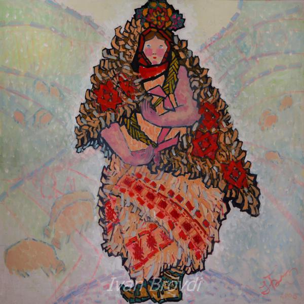 Карпатська Венера. 2010. Полотно, олія. 100х100 Carpathian Venus. 2010. Canvas, oil.
